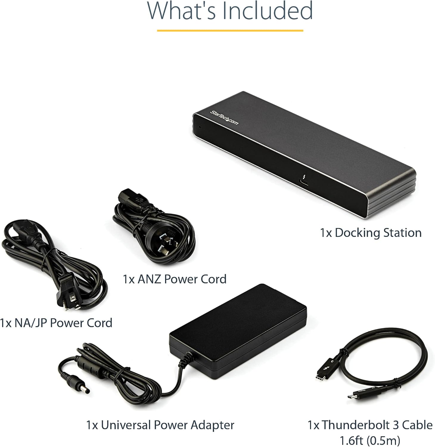 StarTech.com Thunderbolt 3 Dock - Dual 4K 60Hz Monitor TB3 Laptop Docking Station with DisplayPort