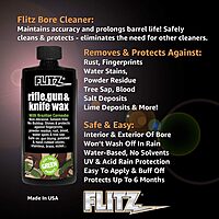 Flitz Rifle, Gun, Knife Wax - 7.6oz Bottle of USA-Made, Premium Beeswax & Carnauba Wax to Polish, Protect
