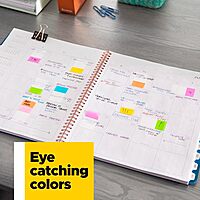 Post-it Flags Combo Pack, 4 On-The-Go Dispensers/Pack, 120 .94 in Wide and 200 .47 in Wide Flags