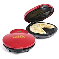 TACO TUESDAY Deluxe Electric Quesadilla & Tortilla Bowl Maker
