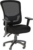 Bush Business Furniture Ergonomic Desk Chair with Adjustable Arms | Multifunction Home Office High Back Mesh Computer Seat with Lumbar Support High Back Multifunction