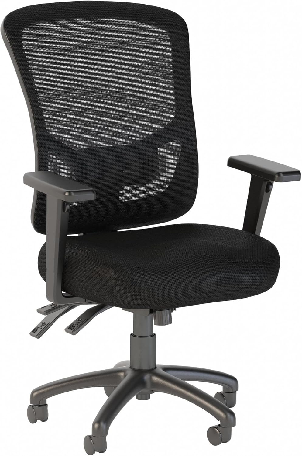 Bush Business Furniture Ergonomic Desk Chair with Adjustable Arms | Multifunction Home Office High Back Mesh Computer Seat