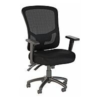 Bush Business Furniture Ergonomic Desk Chair with Adjustable Arms | Multifunction Home Office High Back Mesh Computer Seat