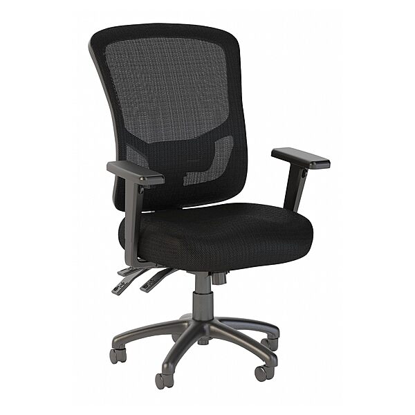 Bush Business Furniture Ergonomic Desk Chair with Adjustable Arms | Multifunction Home Office High Back Mesh Computer Seat with Lumbar Support High Back Multifunction
