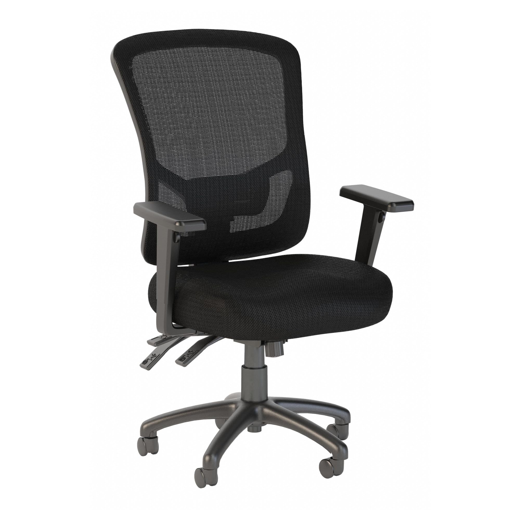 Bush Business Furniture Ergonomic Desk Chair with Adjustable Arms | Multifunction Home Office High Back Mesh Computer Seat