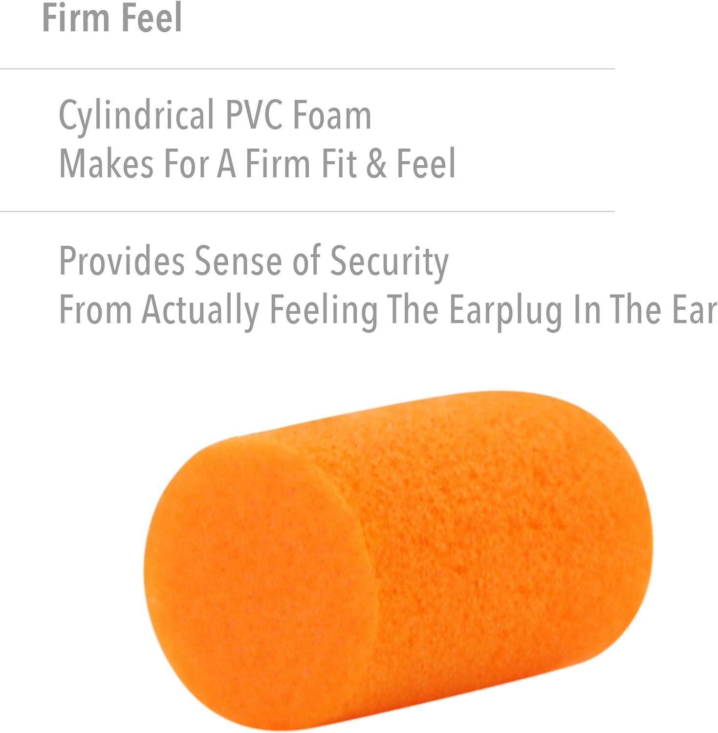 Howard Leight by Honeywell FirmFit Disposable Foam Earplugs, Polybag, 200-Pairs (FF-1) , Orange 200 Pairs