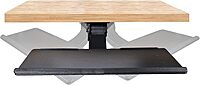 StarTech.com Under Desk Keyboard Tray - Full Motion & Height Adjustable Keyboard and Mouse Tray, 10"x26" Platform - Ergonomic Desk Mount Computer Keyboard Tray with Mouse Pad & Wrist Rest (KBTRAYADJ2)