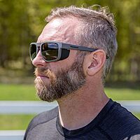 WARBIRD Dead Space Polarized Sunglasses w/Removable Deflector Shields - 100% UVA/UVB Blocking - ANSI Z87.1 Safety Rating