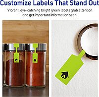 AVERY Printable Barbell Labels, Sure Feed Technology, 1/2" x 2-1/2", Bright Green