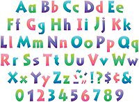 Barker Creek 4" Letter Pop-Outs, Ombré, Jazz Up Your Bulletin Boards with These Colorful Letters