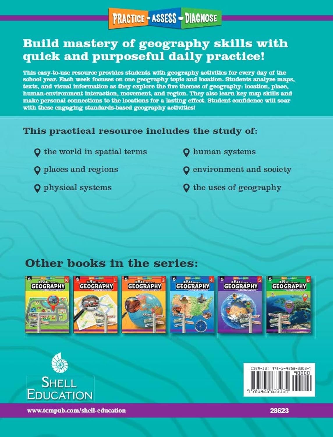 180 Days™: Social Studies, Geography for 2nd Grade Practice Workbook for Classroom and Home