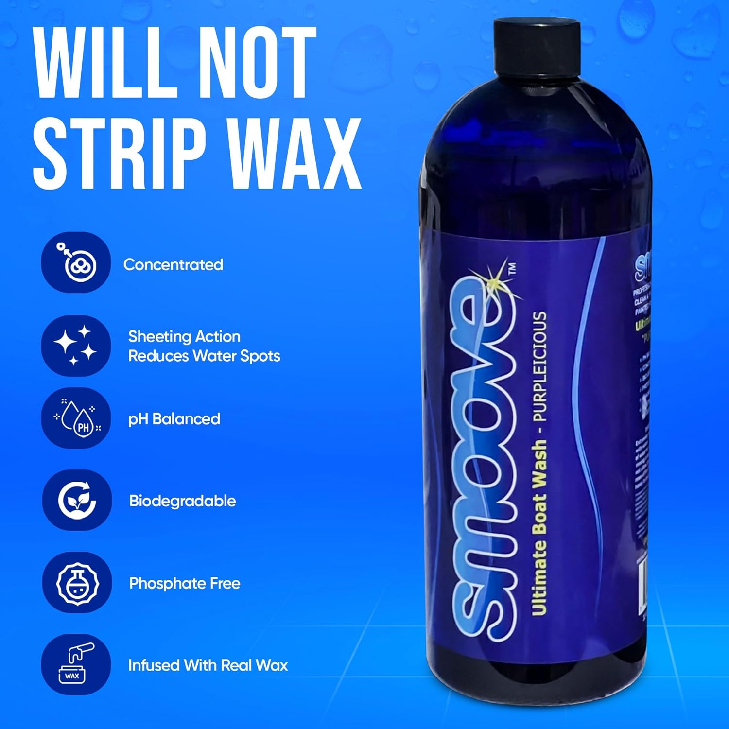 Purpleicious Ultimate Boat Wash (Quart) Premium Boat Cleaner, Marine Grade Boat Soap, Effective Boat Hull & Seat Cleaner