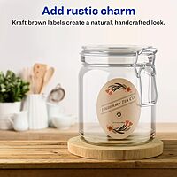 Avery Kraft Brown Oval Labels, Sure Feed Technology, 4 in x 6 in, 30 Kraft Brown Labels, Print-to-The-Edge, Laser/Inkjet Printable 30 labels