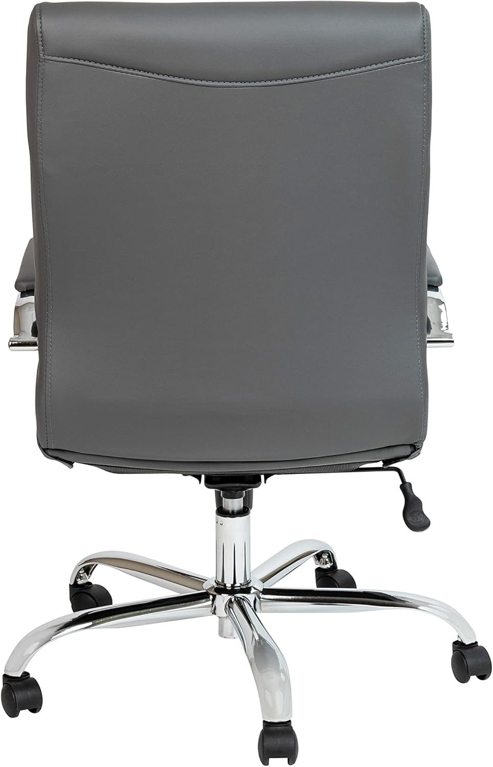 Flash Furniture Whitney Mid-Back Swivel LeatherSoft Desk Chair with Padded Seat and Armrests