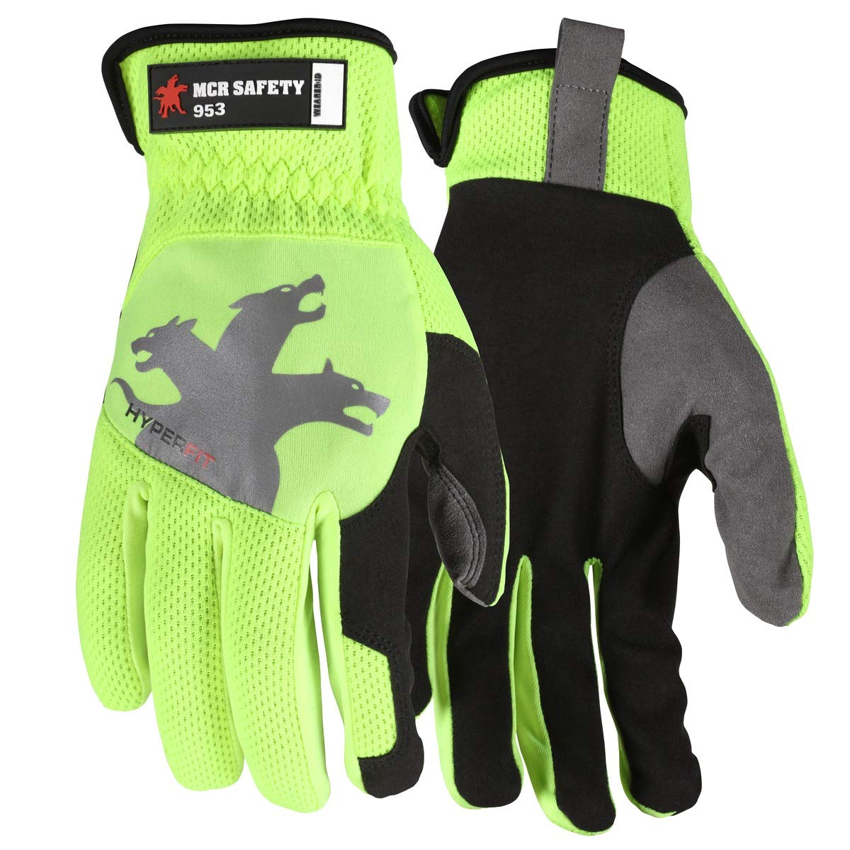 MCR SAFETY 953 Work Gloves Synthetic Leather Mechanic & Lifting
