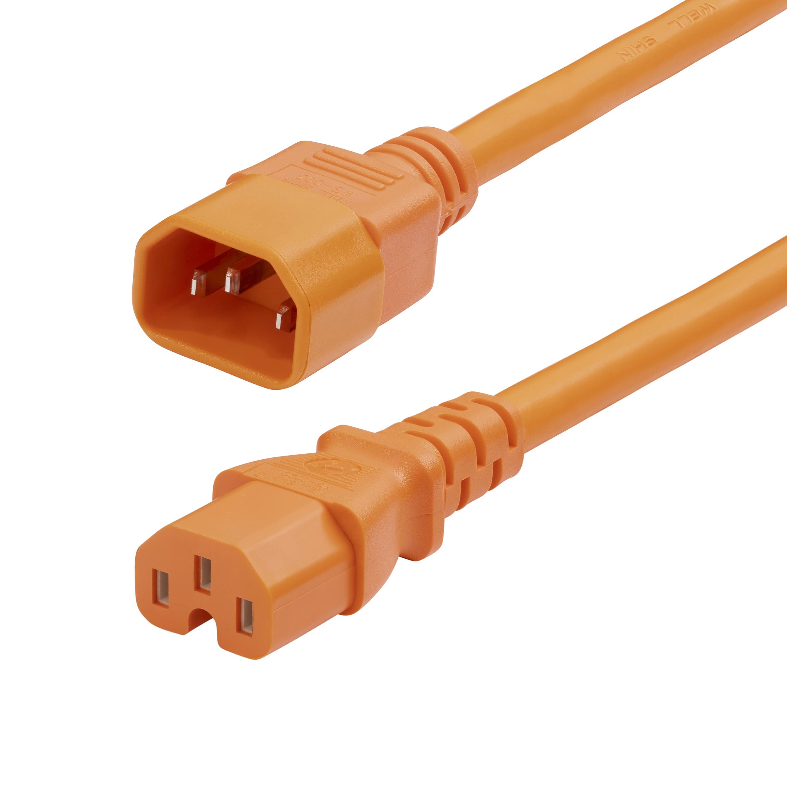 StarTech.com Heavy Duty IEC 60320 C14 to C15 Power Cord, 14AWG 15A 250V, UL Listed