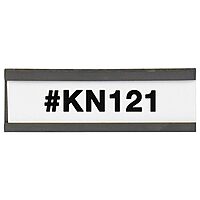 Aviditi / Partners Brand Magnetic C-Channel Label Holder with Paper Inserts