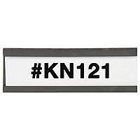 Aviditi / Partners Brand Magnetic C-Channel Label Holder with Paper Inserts