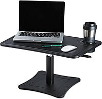 Victor DC240B High Rise Collection Adjustable Laptop Stand/Platform with Storage Cup, Black