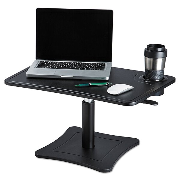 Victor DC240B High Rise Collection Adjustable Laptop Stand/Platform with Storage Cup, Black