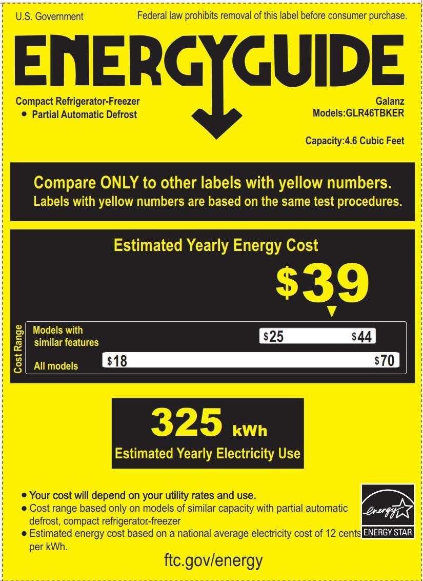 Galanz - Refrigerador compacto retro con congelador Galanz - Refrigerador compacto retro con congelador