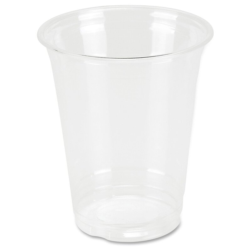 Genuine Joe GJO58231 Clear Plastic Cups 12 oz (Pack of 25)
