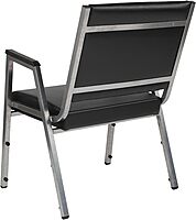 Flash Furniture HERCULES Bariatric Medical Reception Arm Chair With Antimicrobial Protection, Black