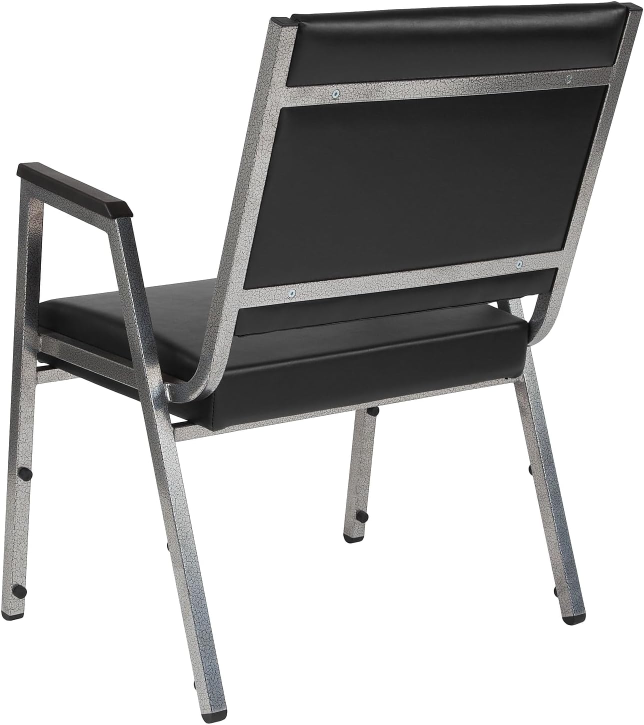 Flash Furniture HERCULES Bariatric Medical Reception Arm Chair With Antimicrobial Protection, Black