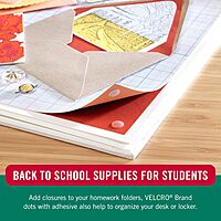 VELCRO Brand VELCRO Tape (95194) Indoor/Outdoor Hook & Loop Combo Packs, Dots, 3/4", Clear (200 Per Case) For Home & Office