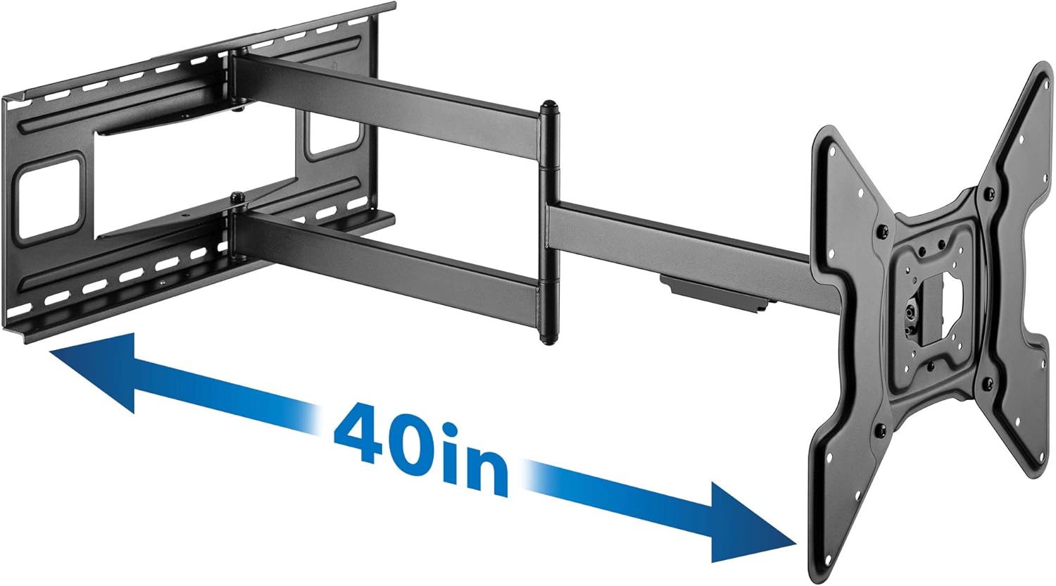Mount-It! Long Arm TV Wall Mount, 40" Extra Long Reach Extension, Full Motion Extended Corner TV Mount