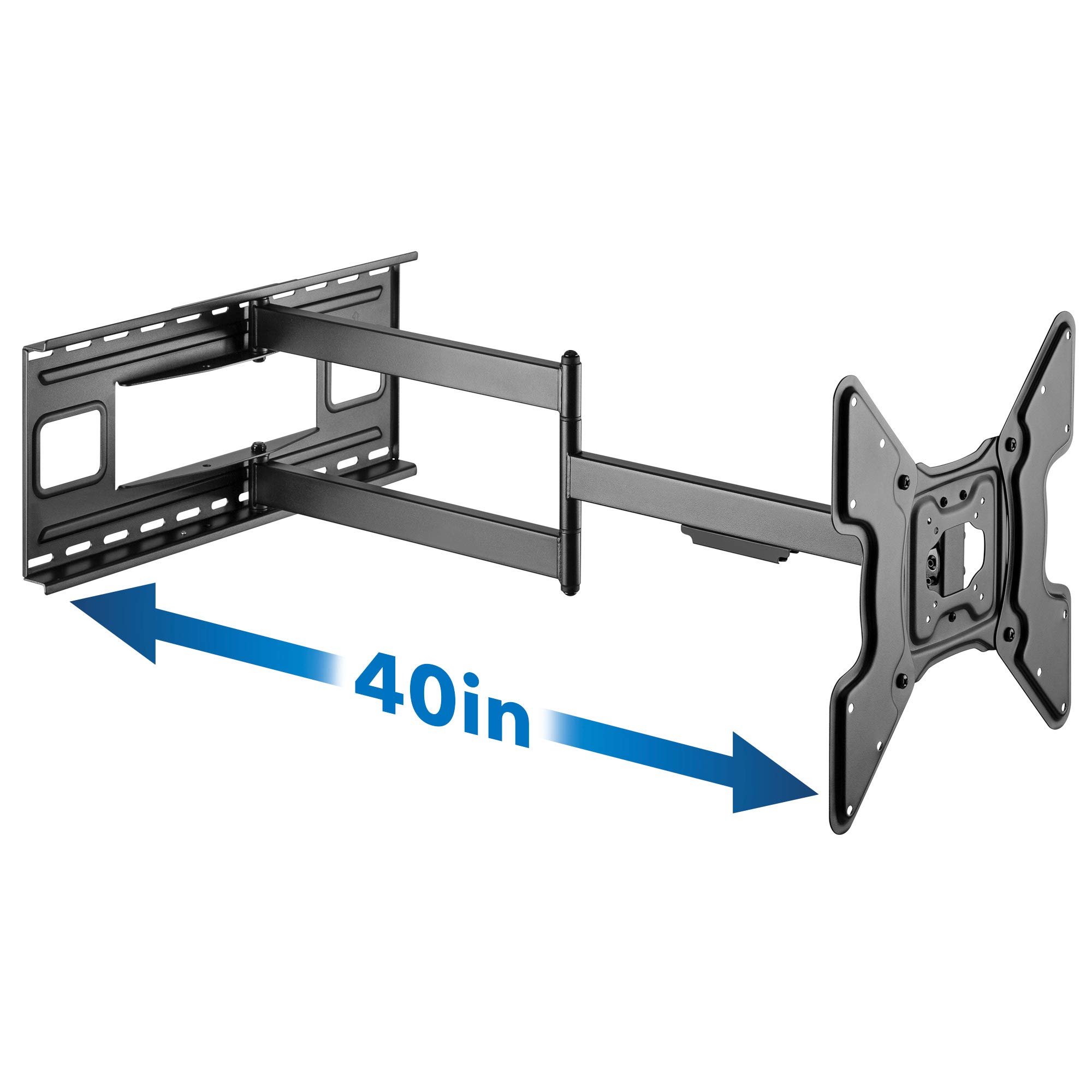 Mount-It! Long Arm TV Wall Mount, 40" Extra Long Reach Extension, Full Motion Extended Corner TV Mount