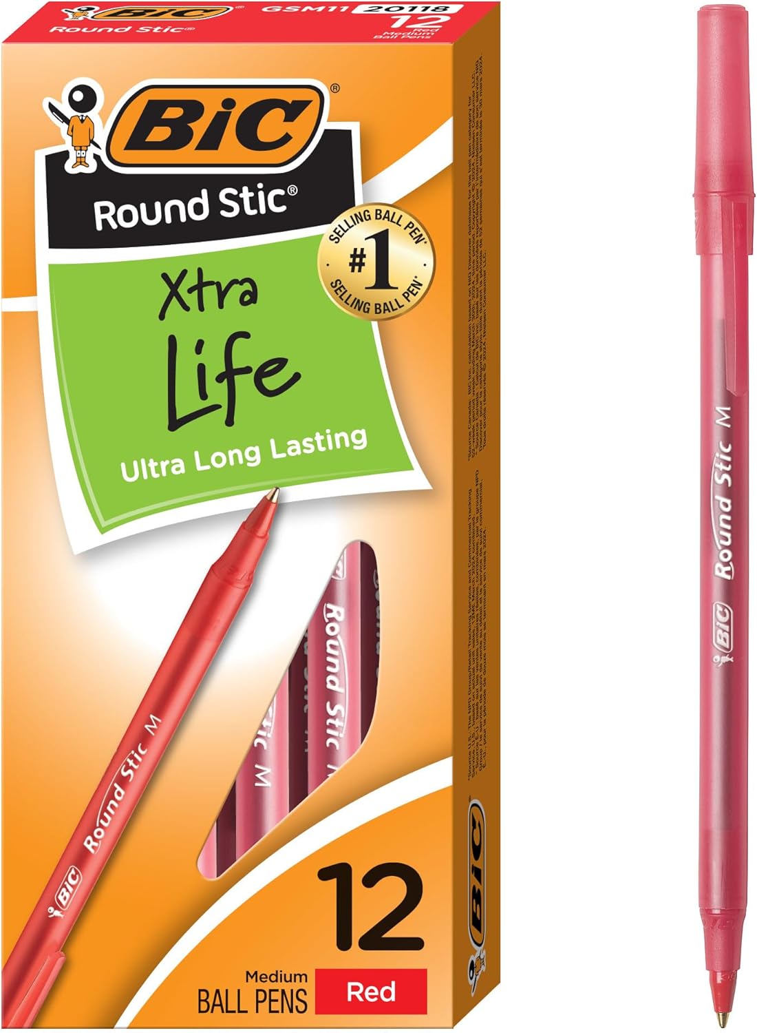 BIC Round Stic Xtra Ballpoint Pens