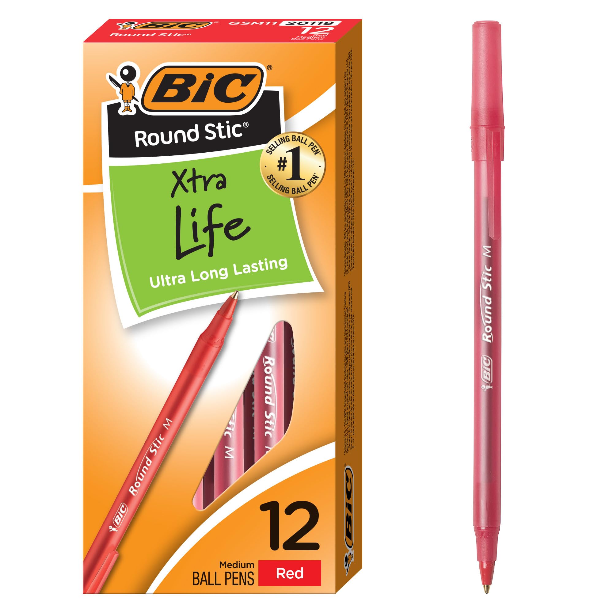 BIC Round Stic Xtra Ballpoint Pens