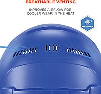 Ergodyne Skullerz 8966 Lightweight Cap-Style Vented Hard Hat - Type 1, Class C