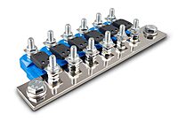 Victron Energy Bus bar to Connect 6 Modular Fuse Holders for MEGA fuses