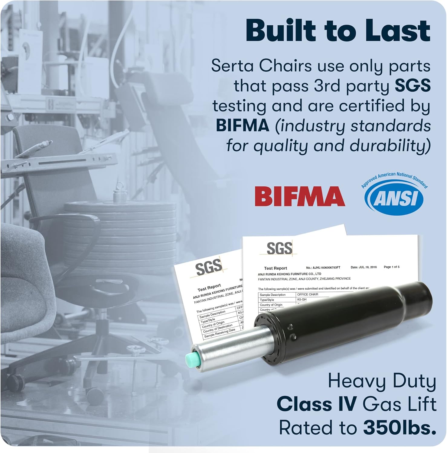 Serta Big and Tall High Back Executive Office Chair, Ergonomic Gaming Computer Chair with Layered Body Pillows