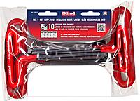 EKLIND 53610 Cushion Grip Hex T-Key allen wrench - 10pc set SAE Inch Sizes 3/32-3/8 6in series