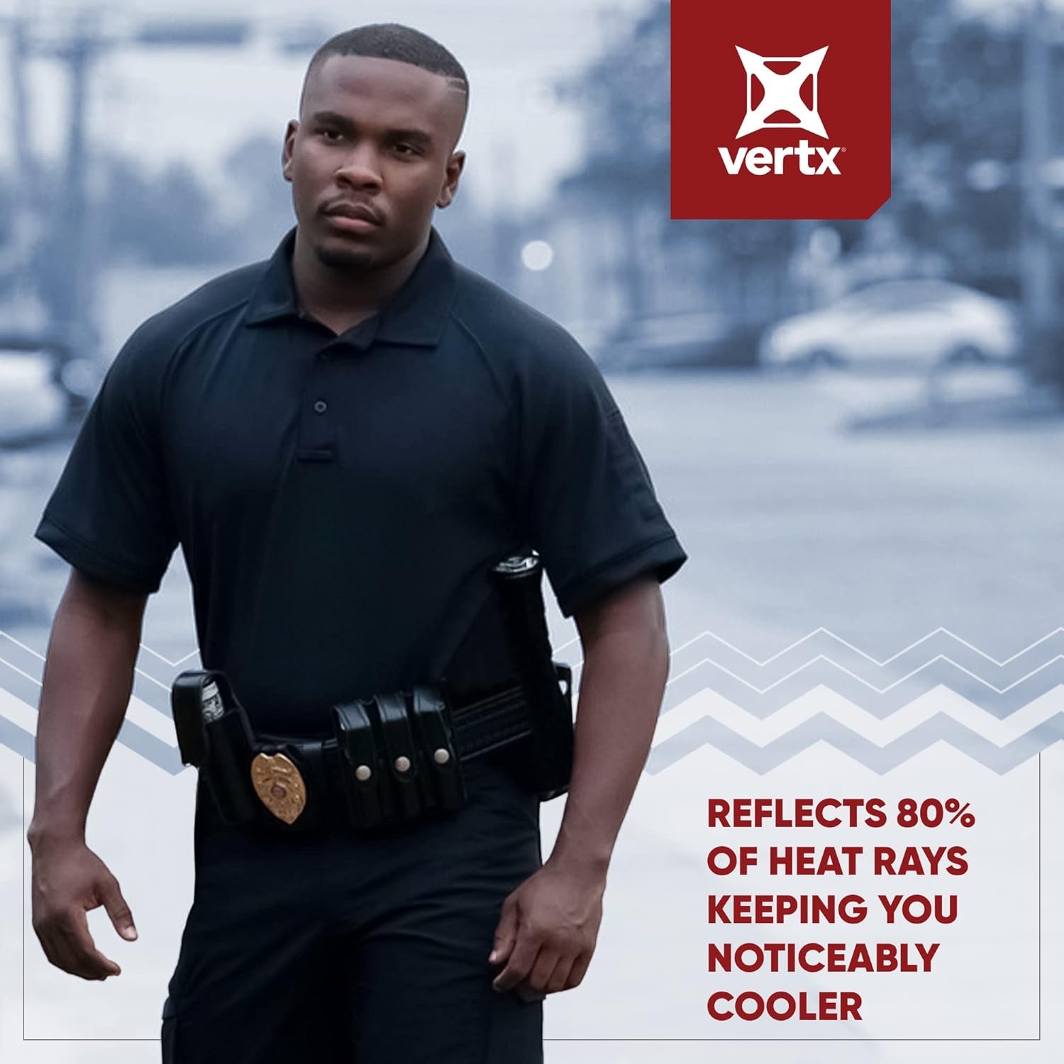 VERTX Men's Tactical Polo Shirt with Coldblack Technology