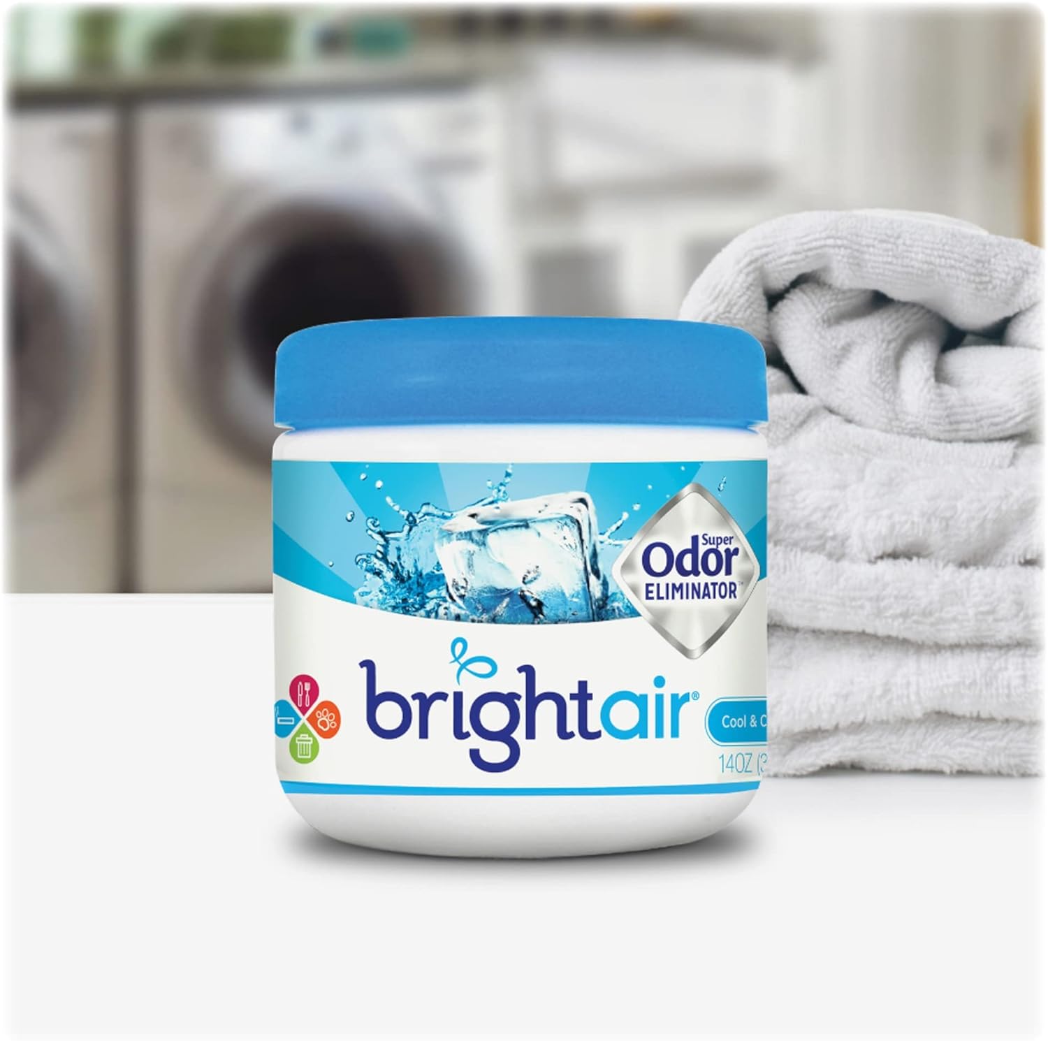 BRIGHT AIR Super Odor Eliminator Gel Air Freshener, 14 oz
