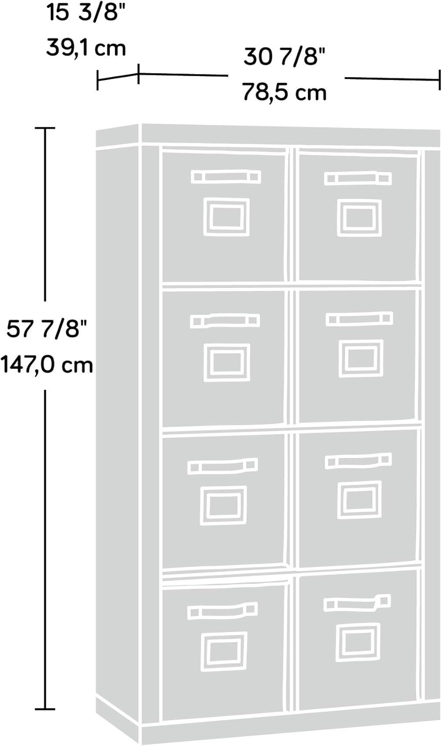Sauder Stow-away Cube Storage 8-Cube Organizer/Pantry cabinets, Smoked Oak finish