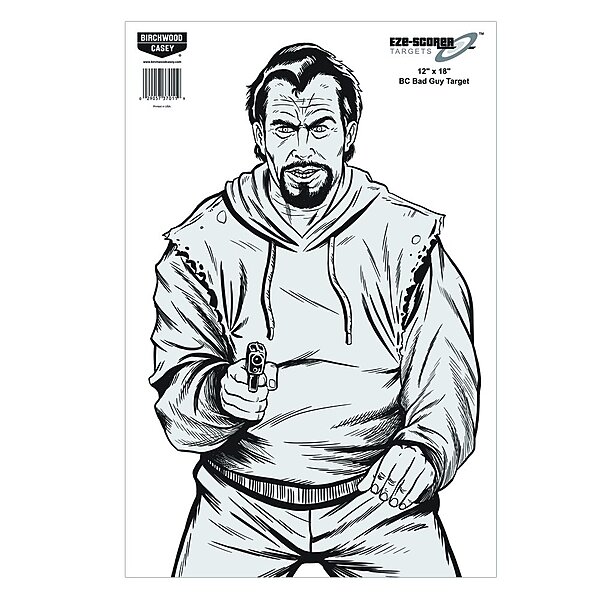 Birchwood Casey Eze-Scorer Bad Guy Paper Targets