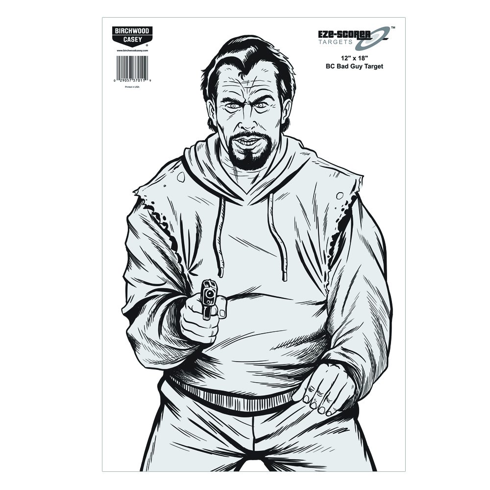 Birchwood Casey Eze-Scorer Bad Guy Paper Targets