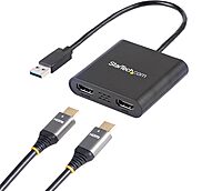 StarTech.com USB to Dual HDMI Adapter for Windows
