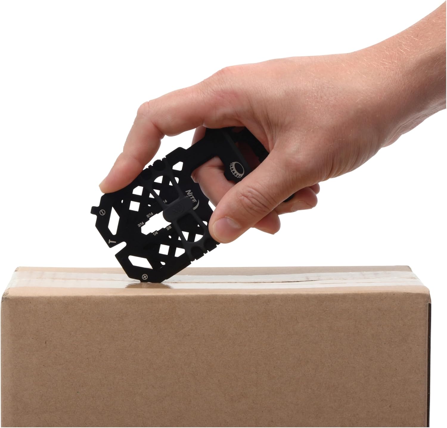 Nite Ize Financial Tool RFID Blocking Wallet - Stainless Steel 10-in-1 Dual-Plated Multi-Tool Wallet