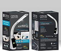 OttLite Purify LED Sanitizing Desk Lamp with Wireless Charging – Eliminates up to 99.9% of Bacteria, Touch Activated
