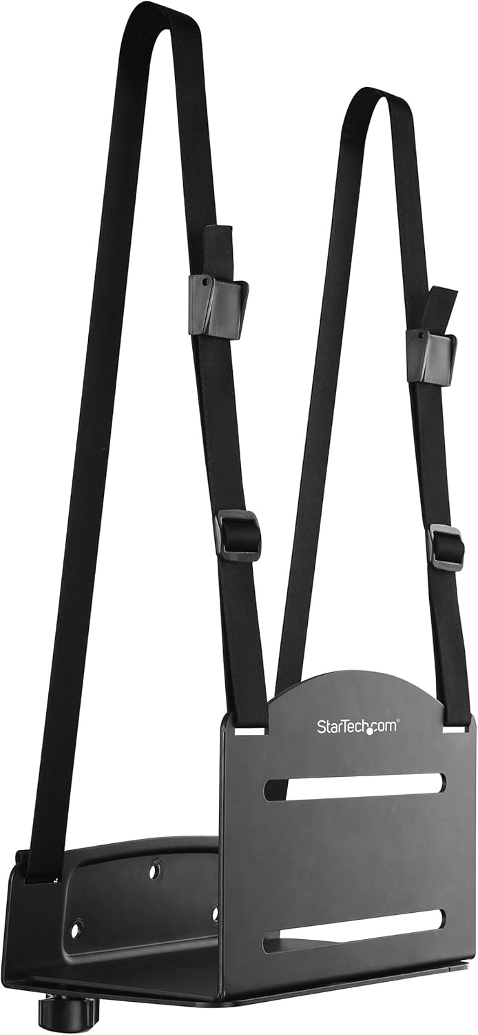 StarTech.com Wall Mount CPU Holder - Adjustable Width 4.8in to 8.3in - Metal