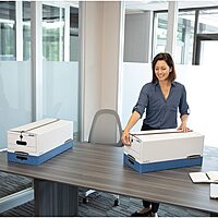 Bankers Box Liberty Heavy-Duty Storage Boxes, Letter, 12 Pack (00011)