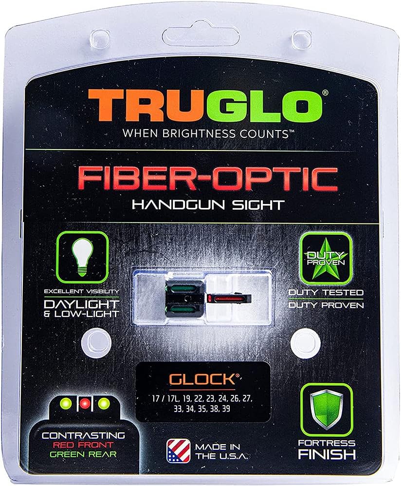 TRUGLO Fiber-Optic Handgun Night Sight Set