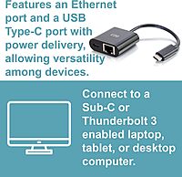 C2G USB-C to Gigabit Ethernet Adapter