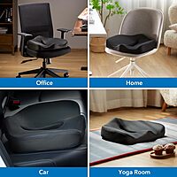 Mount-It! Office Seat Cushion, Premium Ergonomic Memory Foam with Cooling Gel